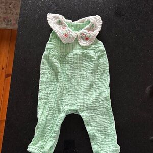 Cat & Jack Mint Green One Piece with White Collar
